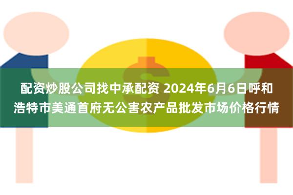 配资炒股公司找中承配资 2024年6月6日呼和浩特市美通首府无公害农产品批发市场价格行情