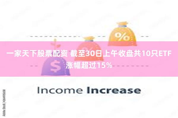 一家天下股票配资 截至30日上午收盘共10只ETF涨幅超过15%