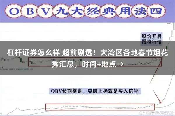 杠杆证券怎么样 超前剧透！大湾区各地春节烟花秀汇总，时间+地点→